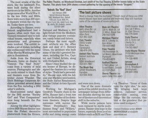 The Fillmore Detroit - News Article 02-09-07 (newer photo)